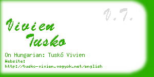 vivien tusko business card